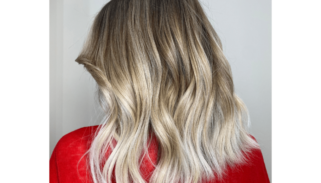 patine blond polaire, avant après